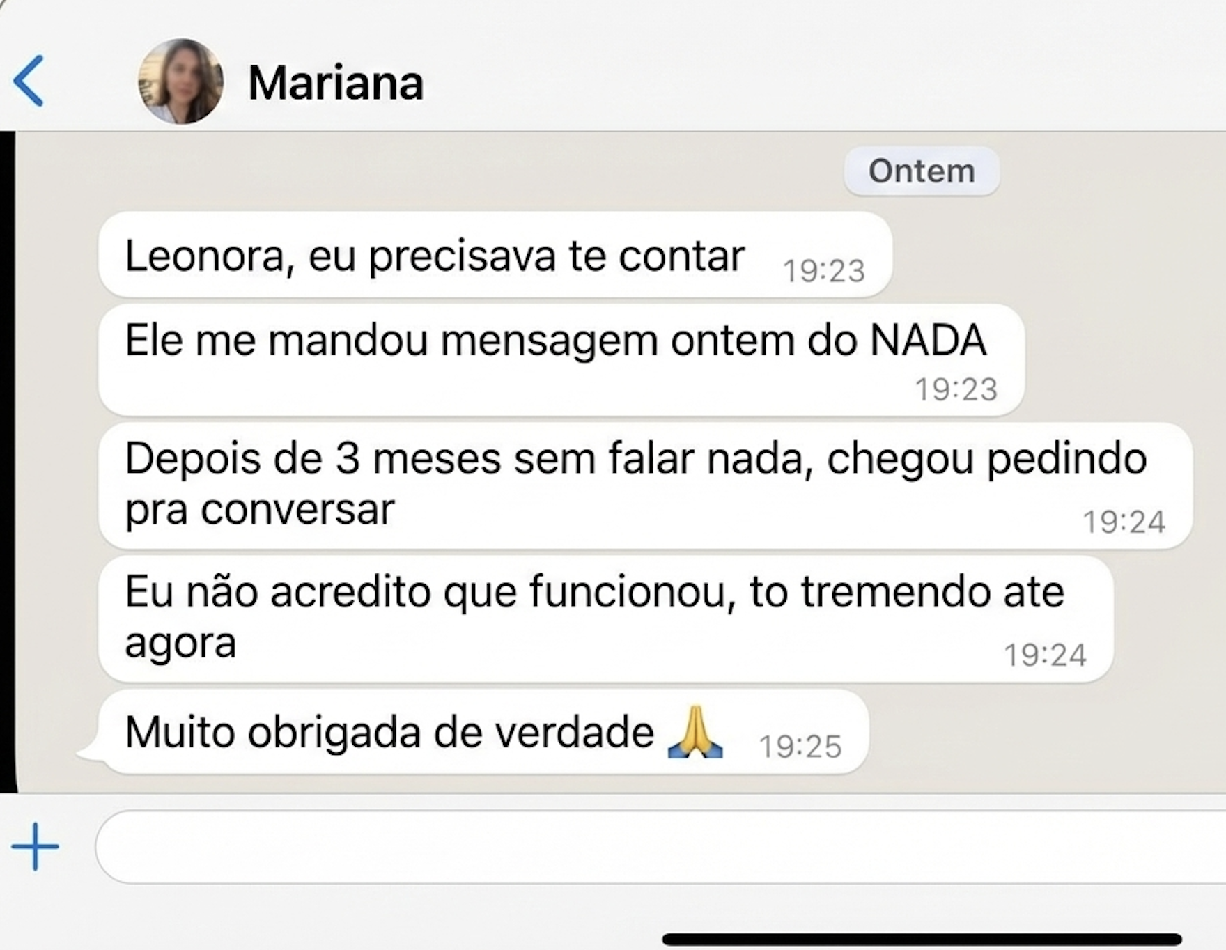 Depoimento de cliente
